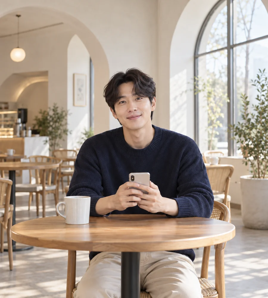 부산 개인돈 대출 상담을 휴대전화로 안내받는 고객
